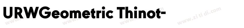 URWGeometric Thinot字体转换